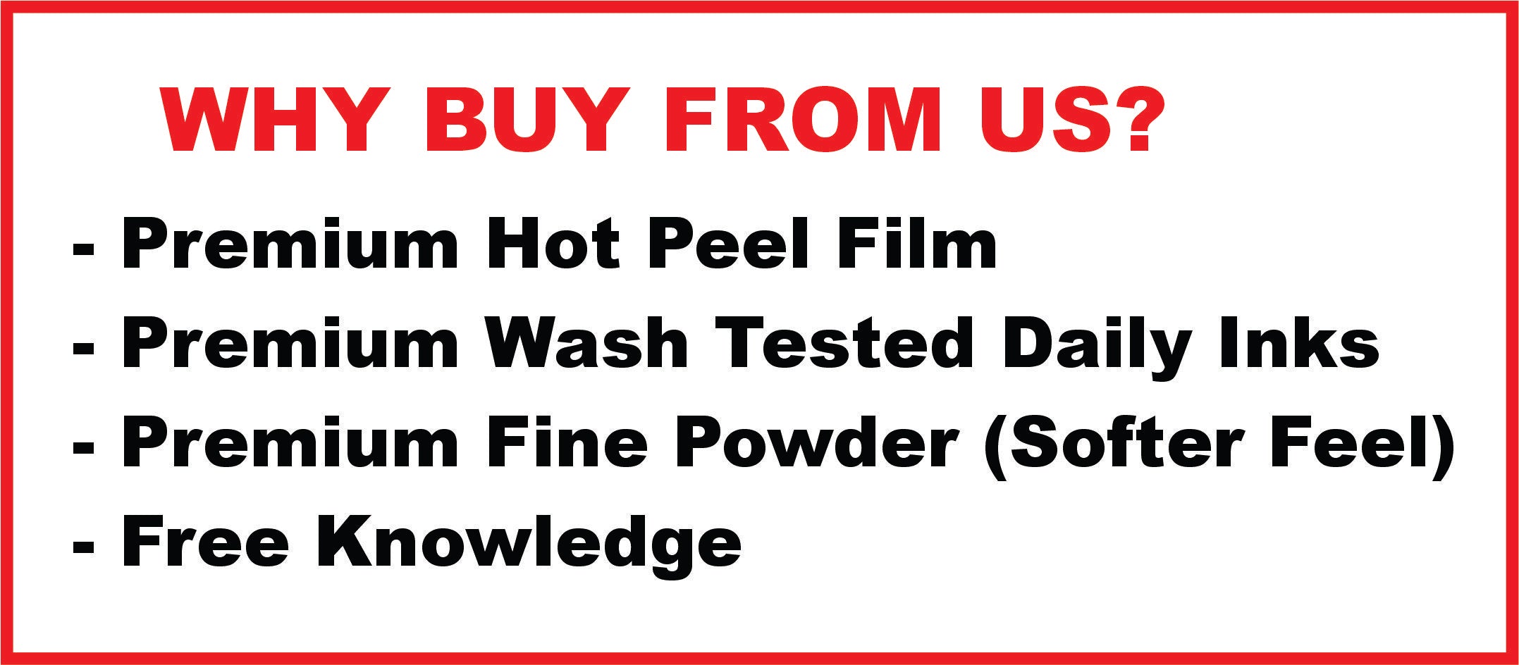 DTF Printed Transfers